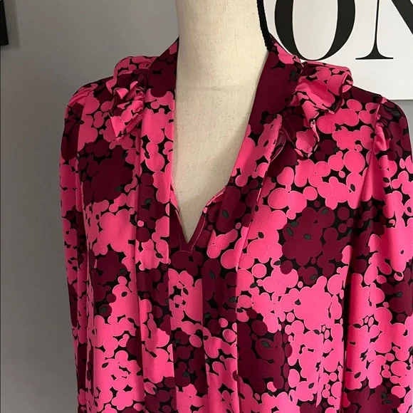 Kate Spade New York Bubble Dot Tie-neck Blouse - Picture 8 of 11